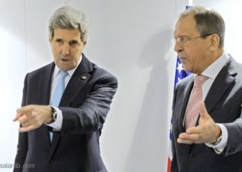 لافروف يبحث مع كيري التسوية الشرق أوسطية