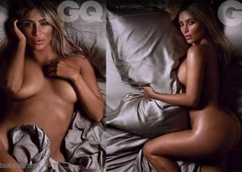 بالصور- كيم كارداشيان عارية بالكامل