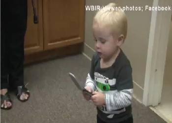 بالفيديو: شاهد أغرب مكان يمكن أن يختبىء فيه رضيع شقي