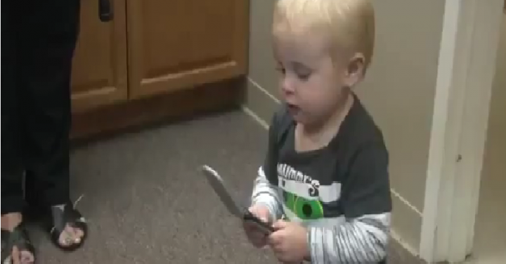 بالفيديو: شاهد أغرب مكان يمكن أن يختبىء فيه رضيع شقي