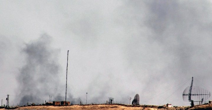 داعشي ليبي يفجر نفسه بدبابة في محيط مطار دير الزور