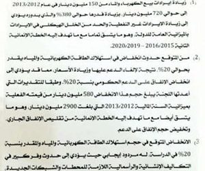التعرفة الجديدة للكهرباء: 84 ديناراً للبيت شهرياً بزيادة 60 ديناراً و28 للشقة بزيادة 20 ديناراً