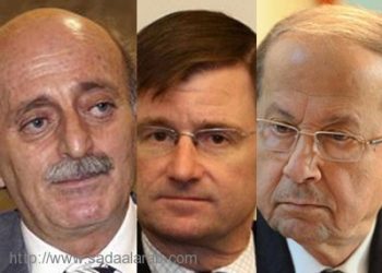 جنبلاط أبلغ السفير الأميركي أنه لن يمشي بعون رئيسا للجمهورية