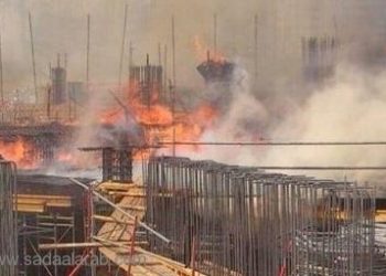 بالصور: حريق هائل في مكة يسفر عن 6 جرحى