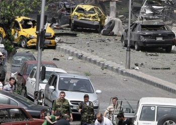 بالفيديو شاهد الانتحاري الذي فجر نفسه باطفال مرسة عكرمة حمص