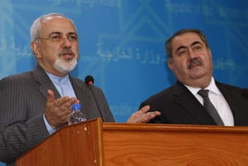 ظريف وزيباري يشددان على الجهد الدولي لمحاربة الإرهاب