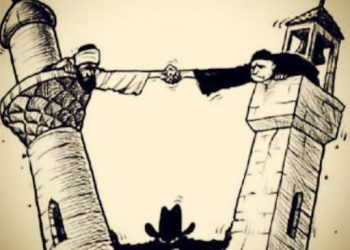 كاريكاتور اليوم: اياد شيطانية تعطل التلاقي الاسلامي - المسيحي