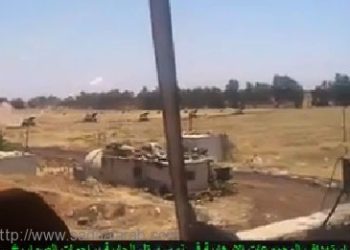 فيديو: قصف لحزب الله والجيش السوري لمواقع المسلحين في القلمون