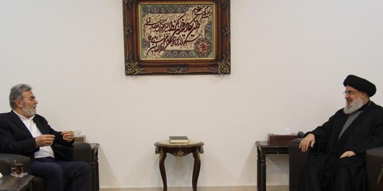 السيد نصر الله يستقبل النخالة ويبحث معه معركة “وحدة الساحات”