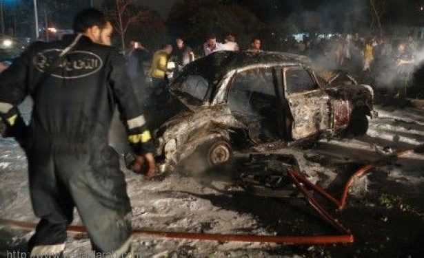 بالصور: انفجار سيارة مفخخة في الطيونة