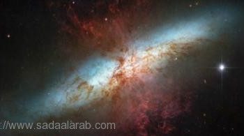 مجرة مجاورة تشهد إنفجاراً فضائياً قوياً