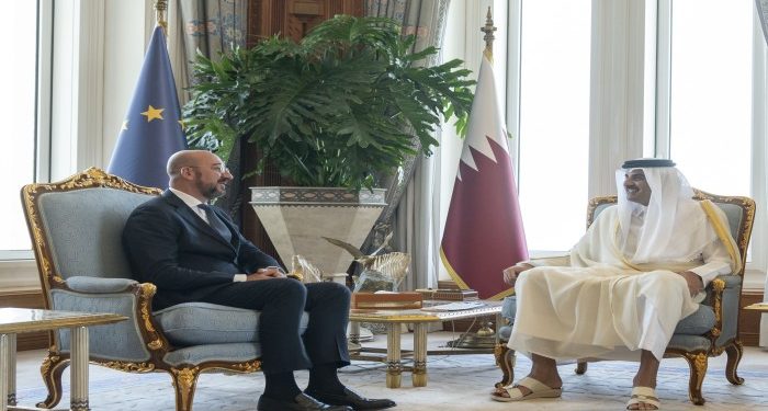 افتتاح مقر للبعثة الأوروبية في الدوحة.. وأمير قطر يجري مباحثات مع رئيس مجلس الاتحاد