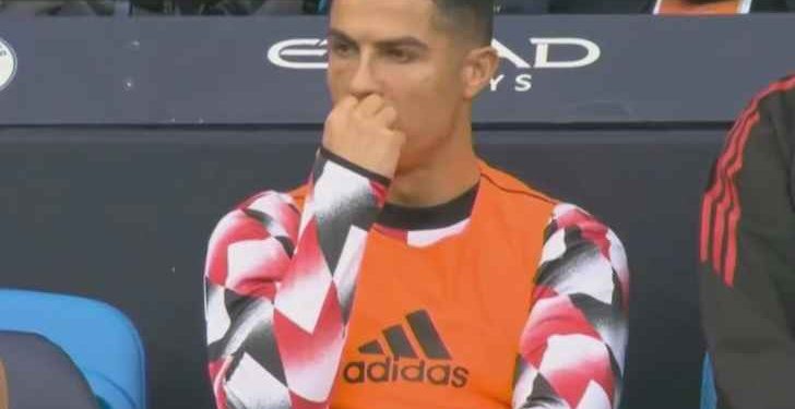 ديربي مانشستر: علامات الخيبة على وجه رونالدو